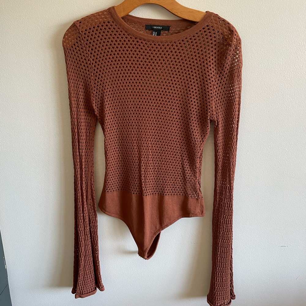 Forever 21, brown bodysuit in M.